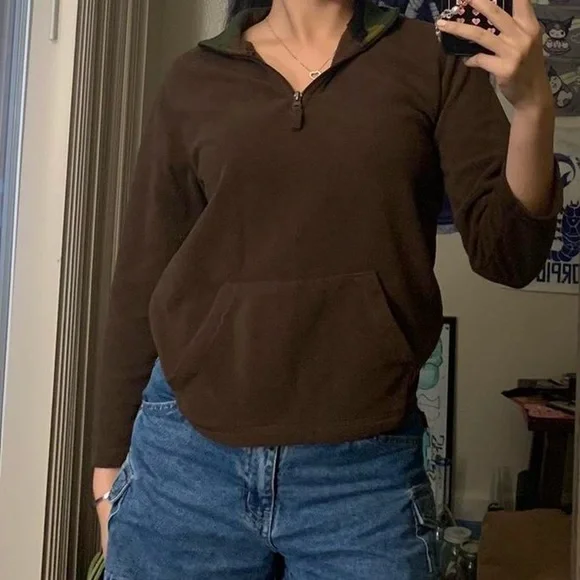 Brown Quarter Zip - Picture 4 of 6